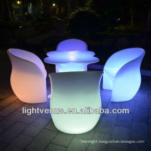 Color changing portable led table